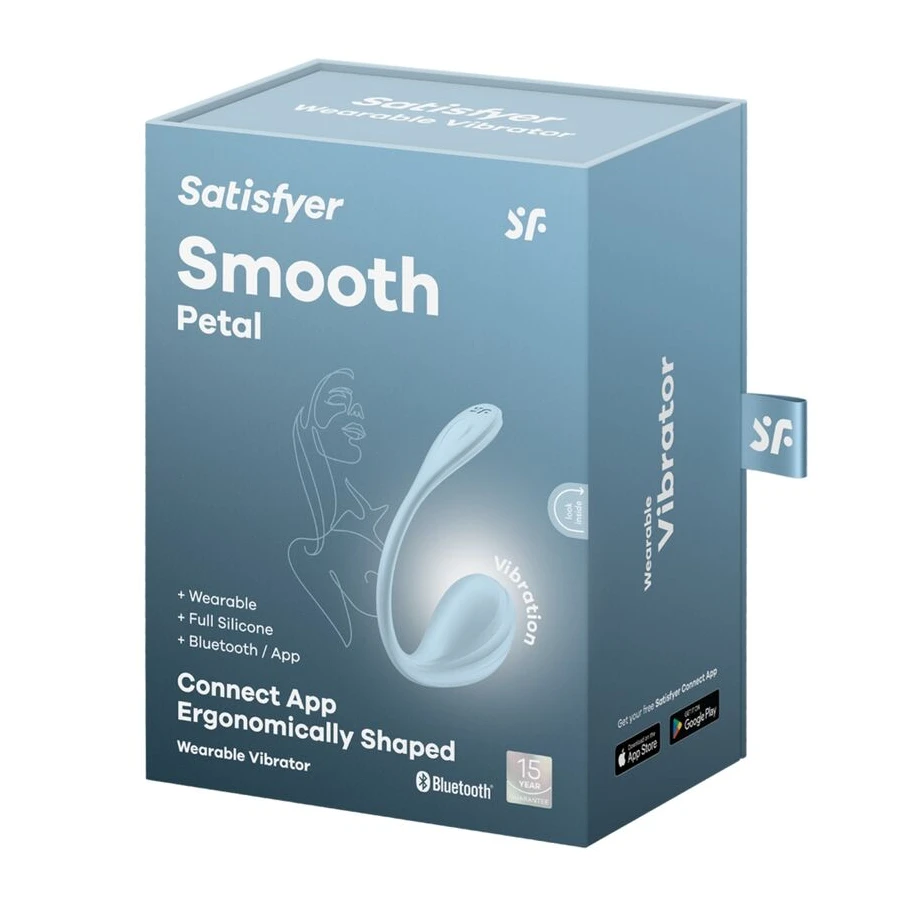 SATISFYER - STIMOLATORE PUNTO G PETALE LISCIO SKY BLUE APP GRATUITA